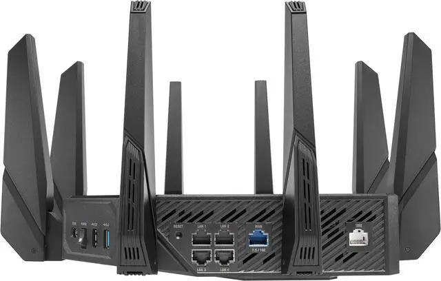Alt view image 6 of 8 - ASUS ROG Rapture GT-AX11000 Pro Tri-Band WiFi 6 gaming router,  10G port, Quad-core 2.0 GHz CPU, ASUS RangeBoost Plus, UNII4, Triple-level game acceleration, Lifetime internet security, AiMesh support