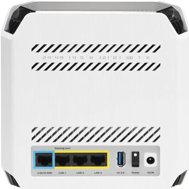 Alt view image 9 of 13 - ASUS ROG Rapture GT6 (2PK) Tri-Band WiFi 6 Gaming Mesh WiFi System, covers up to 5,800 sq ft, 2.5 Gbps port, triple-level game acceleration, ASUS RangeBoost Plus, UNII 4, Moonlight White
