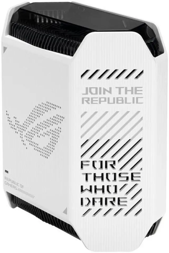 Alt view image 11 of 13 - ASUS ROG Rapture GT6 (2PK) Tri-Band WiFi 6 Gaming Mesh WiFi System, covers up to 5,800 sq ft, 2.5 Gbps port, triple-level game acceleration, ASUS RangeBoost Plus, UNII 4, Moonlight White