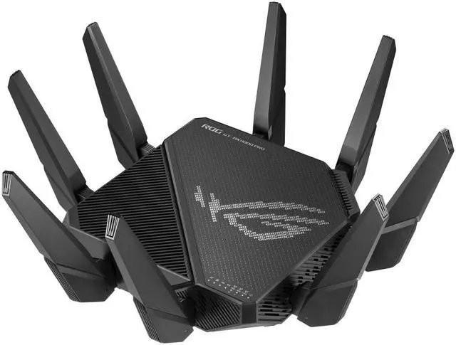 Alt view image 9 of 11 - ASUS ROG Rapture GT-AX11000 Pro Tri-Band WiFi 6 gaming router, 2.5G port, 10G port, Quad-core 2.0 GHz CPU, ASUS RangeBoost Plus, UNII4, Triple-level game acceleration, Lifetime internet security, and AiMesh support