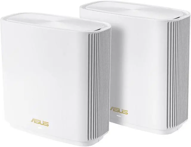 Main image of ASUS ZenWiFi XT9 AX7800 Tri-Band WiFi6 Mesh WiFiSystem (2Pack), 802.11ax, up to 5700 sq ft & 6+ Rooms, AiMesh, Lifetime Free Internet Security, Parental Controls, 2.5G WAN Port, UNII 4, White