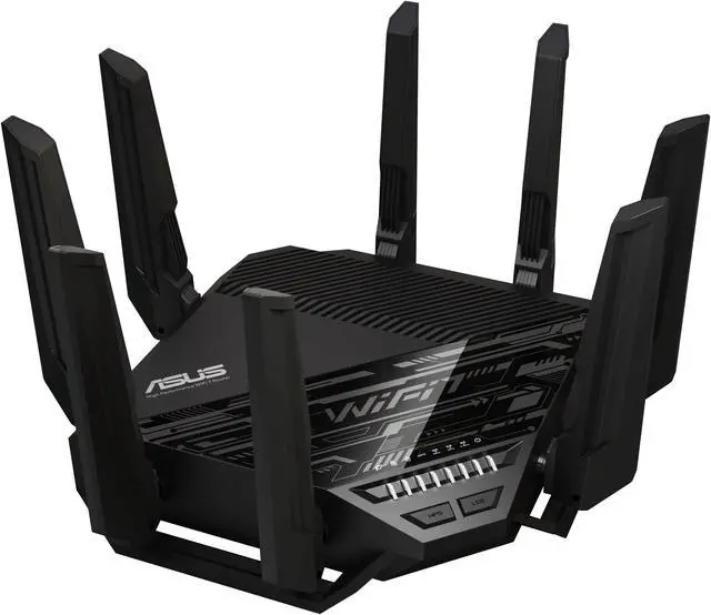 Alt view image 6 of 9 - ASUS RT-BE96U BE19000 802.11BE Tri-Band Performance WiFi 7 Extendable Router with 6GHz support, Dual 10G Port, 320Mhz, lifetime internet security , *MLO, AiMesh Support