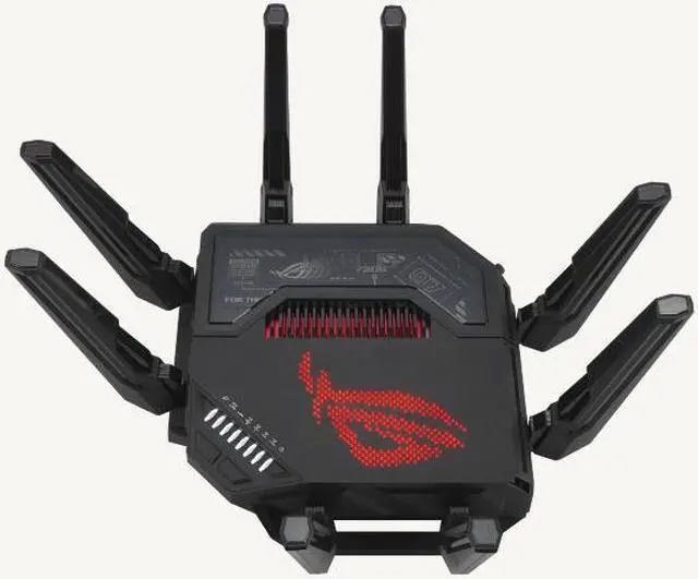 Alt view image 5 of 8 - ASUS ROG Rapture GT-BE98 PRO First Quad-Band WiFi 7 Gaming Router supports 320MHz, Dual 10G Port, Triple-level Game Acceleration, Mobile Game Mode, Subscription-Free Security, AiMesh, and VPN features