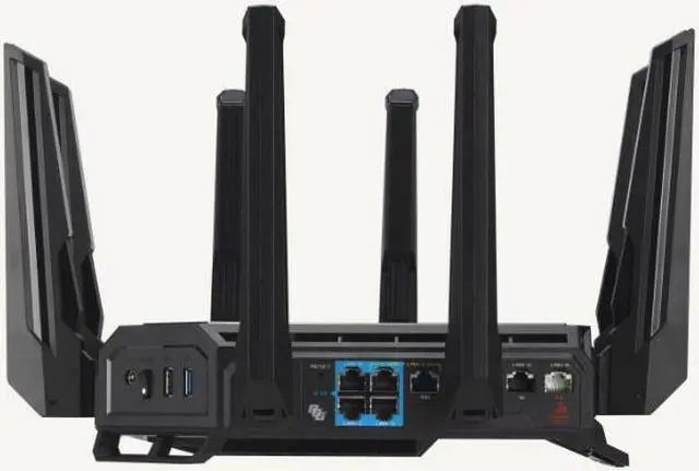 Alt view image 7 of 8 - ASUS ROG Rapture GT-BE98 PRO First Quad-Band WiFi 7 Gaming Router supports 320MHz, Dual 10G Port, Triple-level Game Acceleration, Mobile Game Mode, Subscription-Free Security, AiMesh, and VPN features