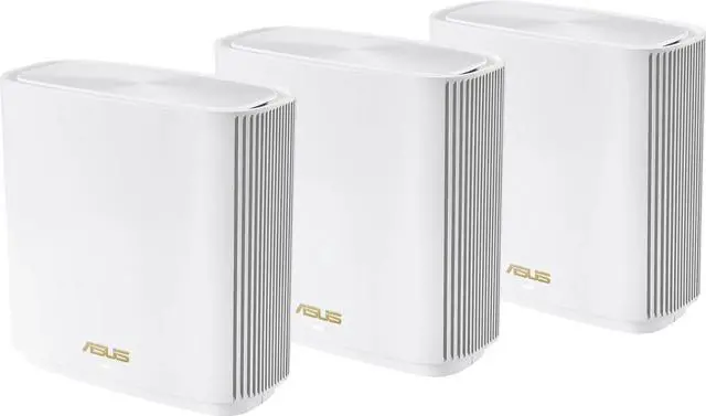 Main image of ASUS ZenWiFi Whole-Home Tri-band Mesh WiFi 6E System (ET8 3PK), Coverage up to 7,500 sq.ft, 6600Mbps, new 6GHz band, AiMesh, Lifetime Free Internet Security, Parental Control, Easy Setup, Instant Guard