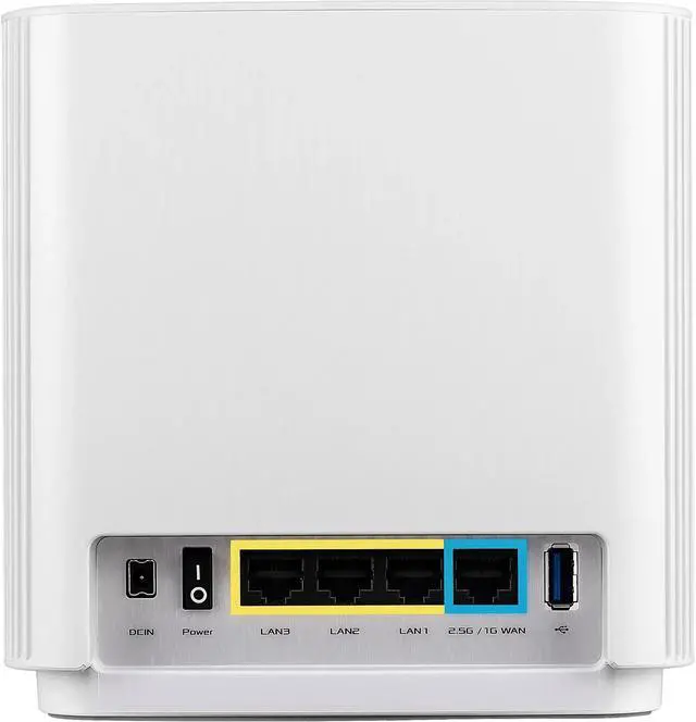 Alt view image 11 of 11 - ASUS ZenWiFi Whole-Home Tri-band Mesh WiFi 6E System (ET8 3PK), Coverage up to 7,500 sq.ft, 6600Mbps, new 6GHz band, AiMesh, Lifetime Free Internet Security, Parental Control, Easy Setup, Instant Guard