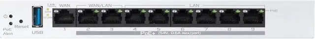 Alt view image 5 of 6 - ASUS ExpertWiFi EBG19P Gigabit PoE+ VPN wired router, 8 PoE+ ports, 123W, Up to 3 WAN ethernet ports + 1 USB WAN, Perfect for APs, Commercial-grade network security
