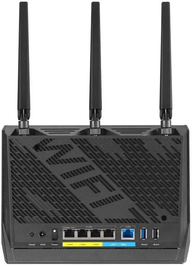 Alt view image 4 of 4 - ASUS RT-BE86U BE6800 Dual-Band WiFi 7 Router, Supports 4096-QAM, MLO, AI WAN Detection, AiMesh, Subscription-Free Network Security, and Comprehensive VPN Features, Guest Network Pro, Gaming