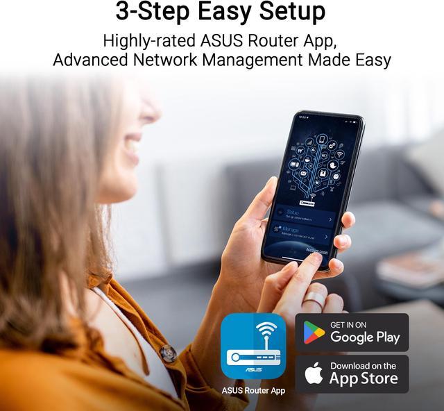 Alt view image 10 of 9 - ASUS RT-BE58U WiFi 7 AiMesh Extendable Router, 4K-QAM, MLO, AI Detection 2.5G WAN/LAN port , Four 1G ports, Commercial-Grade Network Security, Parental Control, IoT network, Kid’s network, VPN network