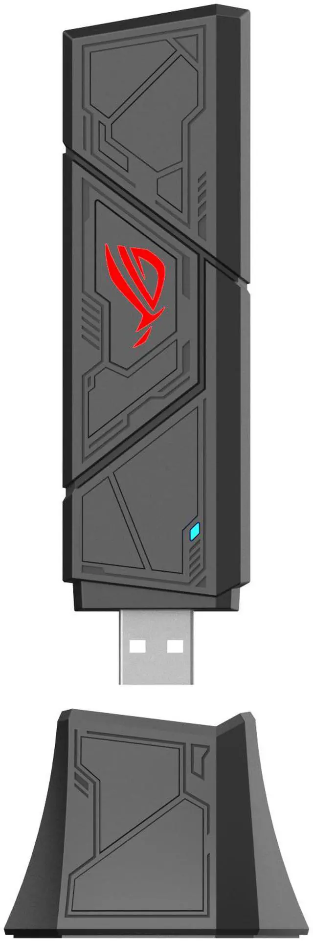 Alt view image 6 of 7 - ASUS ROG USB-BE92 Tri-band BE6500 WiFi 7 USB Adapter, 6GHz band, support 4096-QAM, Multi-link operation (MLO), Compatible with Type A and C, WPA3 network security