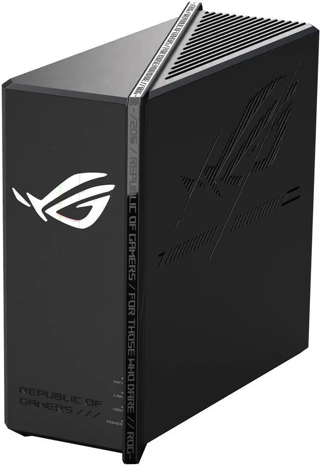 Main image of ASUS ROG Strix GS-BE12000 WiFi 7 Tri-band Router, 12000 Mbps, 20G wired capacity, 3,000 sq. ft. Coverage, 2.0GHz Quad-core CPU, Game Acceleration, Triple-Level Security, AiMesh Compatible