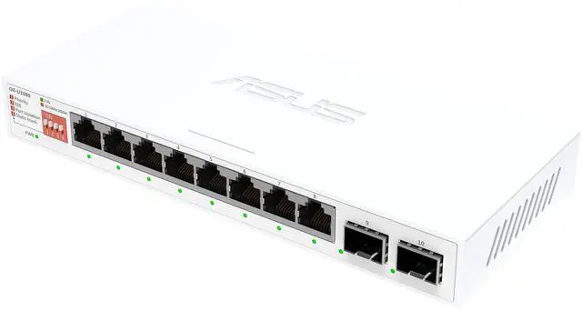 Main image of ASUS QG-U1080, 5-Port 2.5G and 2-Port 10G SFP+ Unmanaged Switch, Support 4 Intelligent Modes, Home Network Hub, Office Ethernet Splitter, Plug and Play, Easy Setup, Desktop, Silent Operation