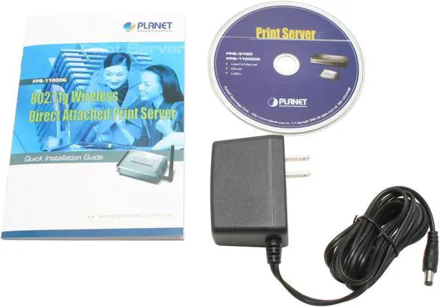 Alt view image 5 of 6 - PLANET FPS-1100DG Fast Ethernet Print Server 802.11b / g, RJ45 1 x 36-pin Centronics (male)