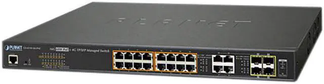 Main image of Planet GS-4210-16UP4C 16-Port 10/100/1000T Ultra PoE + 4-Port Gigabit TP / SFP Combo Managed Switch