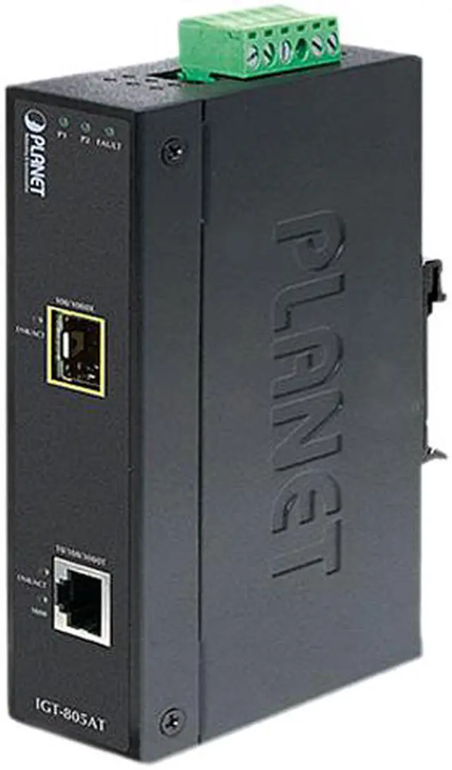 Main image of PLANET IGT-805AT Industrial 10/100/1000BASE-T to 100/1000BASE-X SFP Media Converter