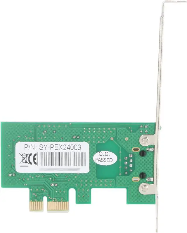 Alt view image 4 of 5 - SYBA SY-PEX24003 Network Card 10/100/1000Mbps PCI-Express 1 x RJ45