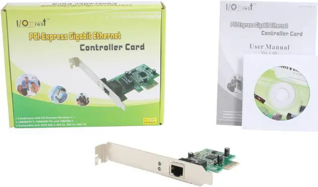 Alt view image 5 of 5 - SYBA SY-PEX24003 Network Card 10/100/1000Mbps PCI-Express 1 x RJ45