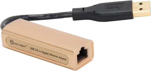 Main image of SYBA SI-ADA24037 Gigabit Ethernet USB 3.0 Adapter,Realtek Chipset, GOLD 10/100/1000Mbps USB 3.0 1 x RJ45