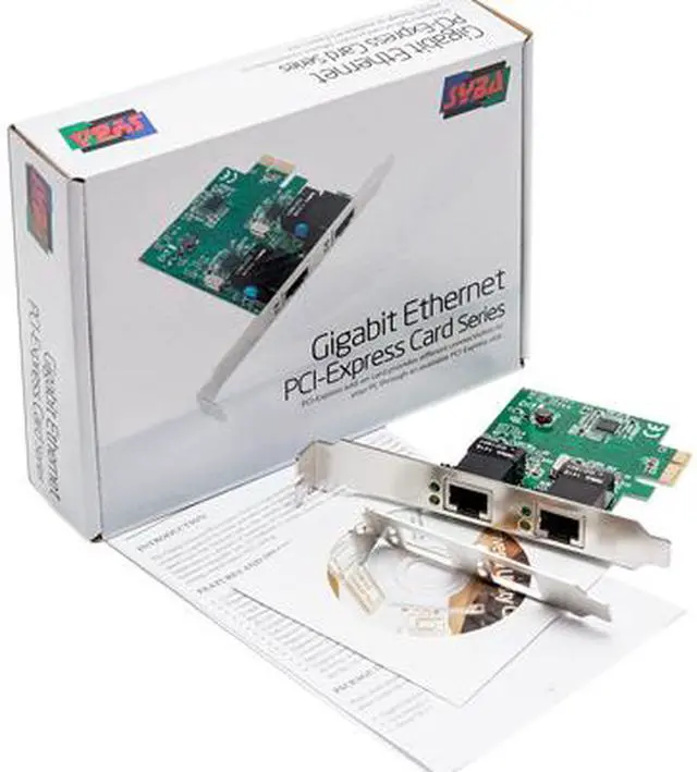 Alt view image 3 of 3 - SYBA Multimedia 2-Port Ethernet PCIe x1 Card