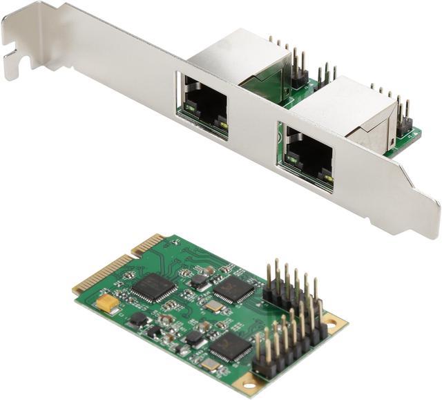 SYBA SI-MPE24046 Mini PCI-Express 2-Port Gigabit Ethernet Card