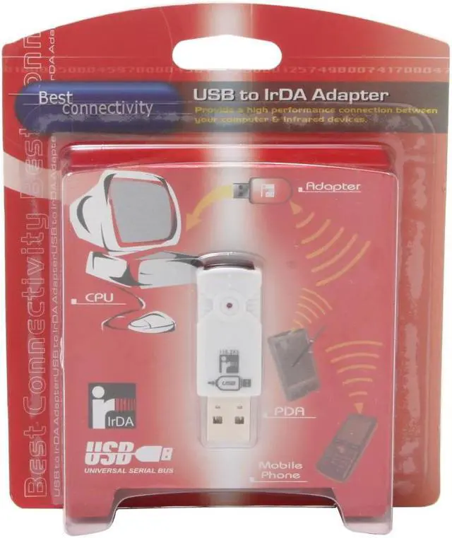 Alt view image 4 of 4 - SYBA SD-U1IR-S Wireless Infrared Adapter IrDA 1.3 specification compliant USB 1.1 Up to 115.2kbps Wireless Data Rates