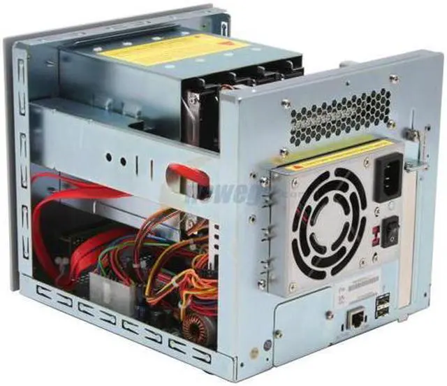 Alt view image 3 of 5 - Infrant ReadyNAS X6 (Diskless System) Support 4 SATA disks, up to 2TB capacity
Hard Disks Not Included Network Storage 2 x USB 2.0 plus 1 x 10/100/1000 RJ-45 32-bit RISC Network Storage Processor