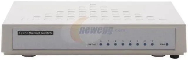 Airnet AES108P 8 port N-way Fast Ethernet Switch - Newegg.com