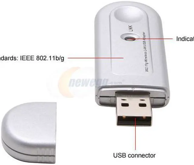 Alt view image 3 of 5 - Airnet AWU154 Wireless Pen Adapter IEEE 802.11b/g USB 2.0 Up to 54Mbps Wireless Data Rates