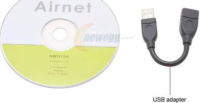 Alt view image 4 of 5 - Airnet AWU154 Wireless Pen Adapter IEEE 802.11b/g USB 2.0 Up to 54Mbps Wireless Data Rates