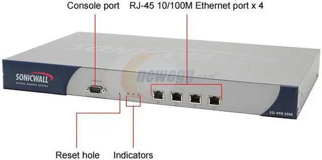 Alt view image 2 of 5 - SonicWALL 01-SSC-5952 SSL-VPN 2000 Gateway