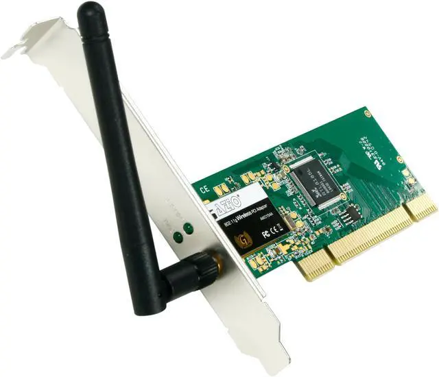 Main image of AZiO AWD154a 802.11g 54Mbps Wireless PCI Adapter IEEE 802.11b/g PCI Up to 54Mbps Wireless Data Rates