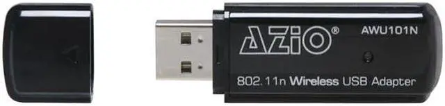 Alt view image 3 of 6 - AZiO AWU101N Wireless Adapter IEEE 802.11b/g, IEEE 802.11n Draft 2.0 USB 2.0 Up to 150Mbps Wireless Data Rates