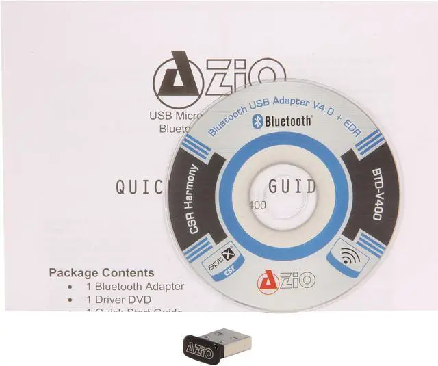 Alt view image 4 of 5 - AZiO BTD-V400 Micro Bluetooth Adapter