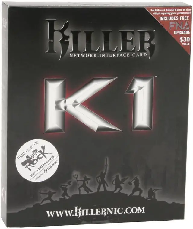 Alt view image 5 of 5 - Killer NIC K1 Gaming Network Card – 10/100/1000Mbps PCI Network Adapter -- Less Game Lag, Smoother Gameplay