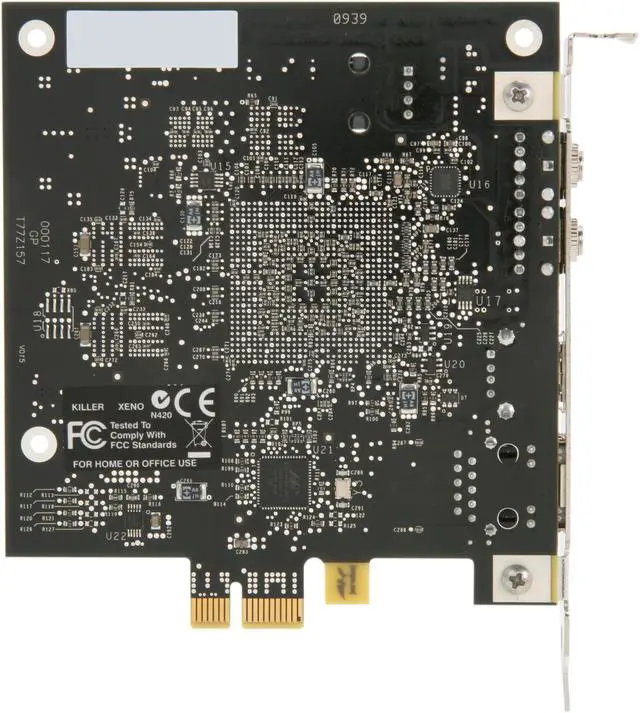 Alt view image 4 of 6 - Bigfoot Networks B011-500-068 Killer Xeno Pro Gaming Network Card 10/100/1000Mbps PCI-Express 1 x RJ45