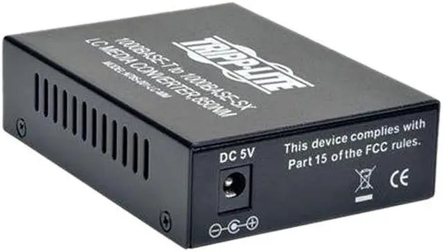 Main image of Tripp Lite LC Multimode Media Converter, 10/100/1000, 550M, 850nm (N785-001-LC-MM)