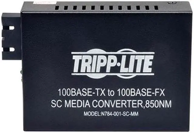 Alt view image 2 of 3 - Tripp Lite 10/100 SC Multimode Media Converter, 550M, 850nm (N784-001-SC-MM)