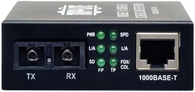 Alt view image 3 of 3 - Tripp Lite SC Multimode Media Converter, 10/100/1000, 550M, 850nm (N785-001-SC-MM)