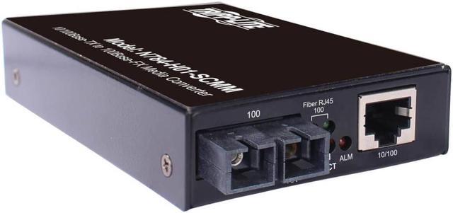 Tripp Lite N784-H01-SCMM Hardened Copper to Fiber Media Converter 10/100  Mbps, RJ45/SC Multimode, -10 to 60°C, 2km (1.2 mi)