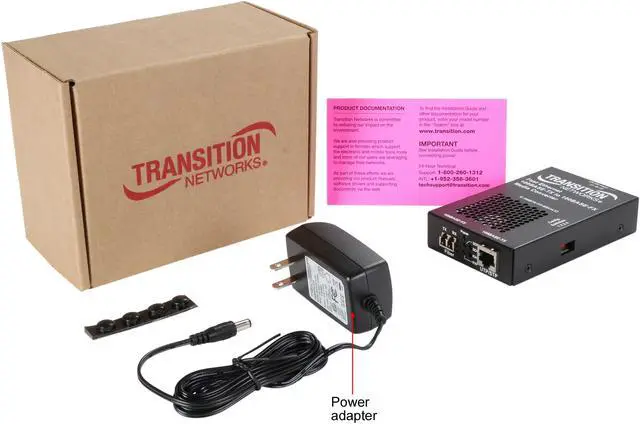 Alt view image 6 of 6 - TRANSITION E-100BTX-FX-05(LC)NA 100BASE-TX to 100BASE-FX MMF LC Media Converters 10/100 Mbps 1 x RJ-45 1 x LC