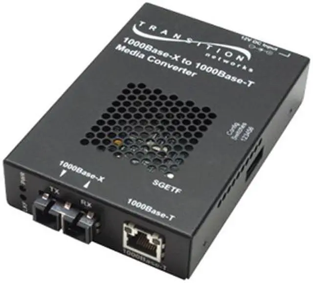 Main image of TRANSITION SGETF1039-110-NA Gigabit Ethernet Media Converter 1 Gbps 1 x RJ-45, 1 x LC