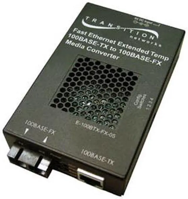 Main image of Transition Networks E-100BTX-FX-05(SCHT) Fast Ethernet Media Converter