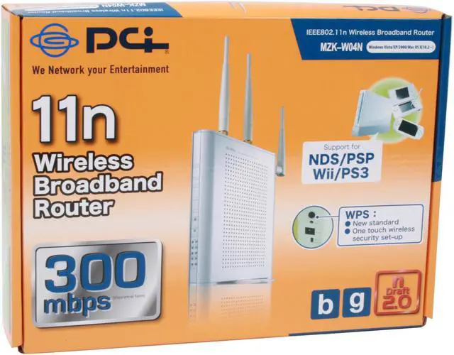 Alt view image 7 of 7 - Planex MZK-W04N Wireless Broadband Router Design in Japan by Plannex Communications Inc. (PCI) IEEE 802.11b/g, IEEE 802.11n Draft