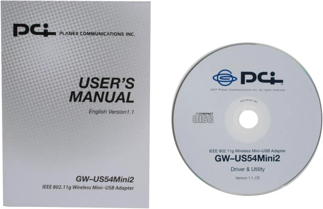 Alt view image 5 of 6 - Planex GW-US54MINI2-W Wireless Mini-USB Adapter IEEE 802.11b/g USB 2.0 Up to 54Mbps Wireless Data Rates
