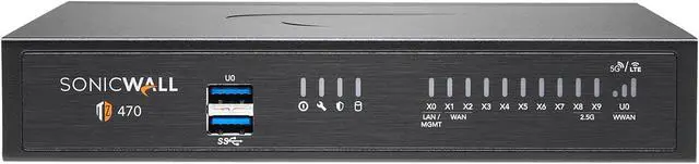 Main image of SONICWALL TZ 470 Firewall (Gen 7) w/ Total Secure (1-Year Advanced Protection Security Suite) | 02-SSC-6794