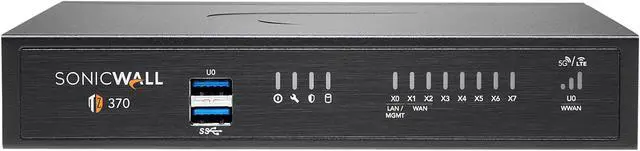 Main image of SonicWall TZ370 Firewall (Gen 7) w/ Secure Upgrade Plus (2-Year Advanced Protection Security Suite) | 02-SSC-6820