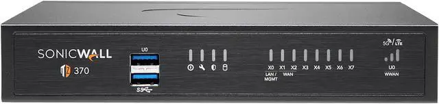 Main image of SONICWALL TZ 370 Firewall (Gen 7) w/ Total Secure (1-Year Advanced Protection Security Suite) | 02-SSC-6819