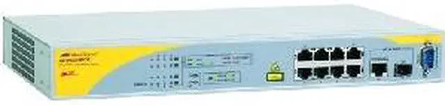 Main image of Allied Telesis AT-8000/8POE-10 10/100Mbps + 1000Mbps Ethernet Switch 8 x RJ45 + 1 x SFP