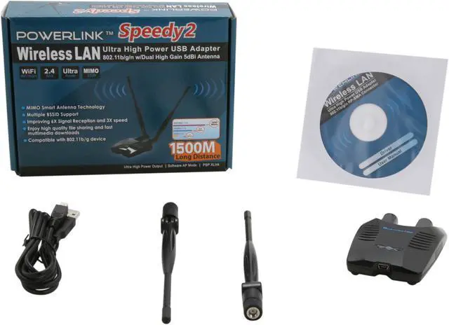 Alt view image 5 of 5 - Premiertek PT-H10DN-1W Speedy2 Wireless LAN Adapter IEEE 802.11b/g/n USB 2.0 Up to 300Mbps Wireless Data Rates