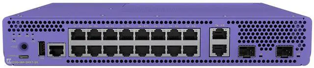 Main image of Extreme Networks 5320 16-port 30W PoE Switch w/AC Power, 2 x 1/10Gb SFP+ ports | 5320-16P-2MXT-2X